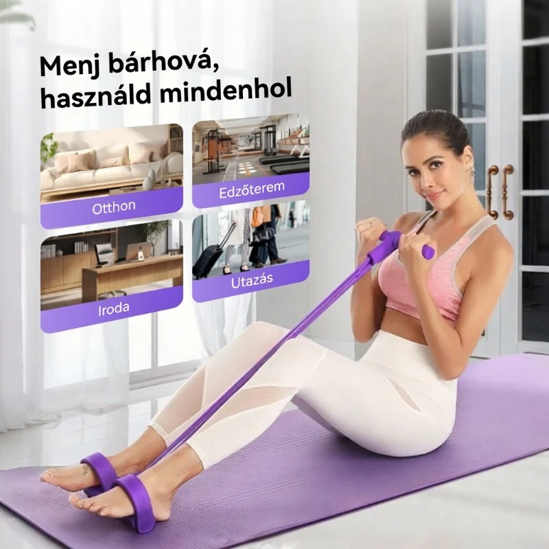 🎁 Buy 1 get 1 free! ⏳ Fitness Resistance Band - 4 Tube Pedal Ankle Puller